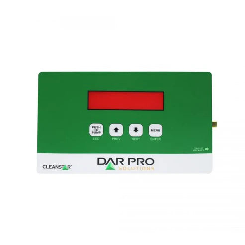 2500CW Control panel decal w/ buttons