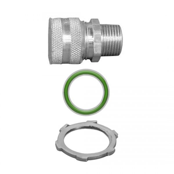Baker S279 alum cord grip w/ gasket and lock nut