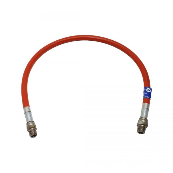 RED OIL HOSE FOR FILTER MACHINE 1/2″ X 20″ SWIVEL ENDS