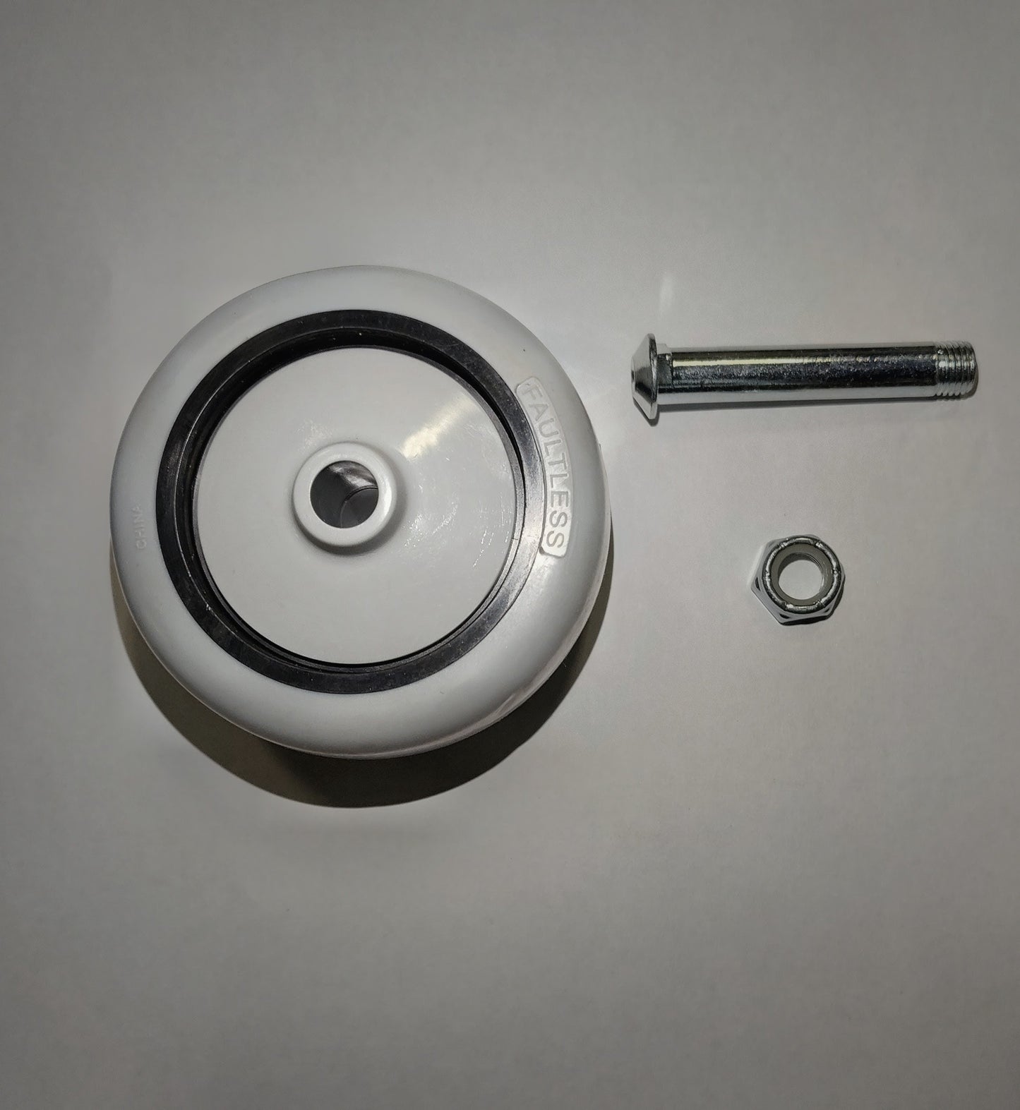 3″ Rigid front wheel w/ hardware